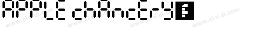 Apple chancery字体字体转换